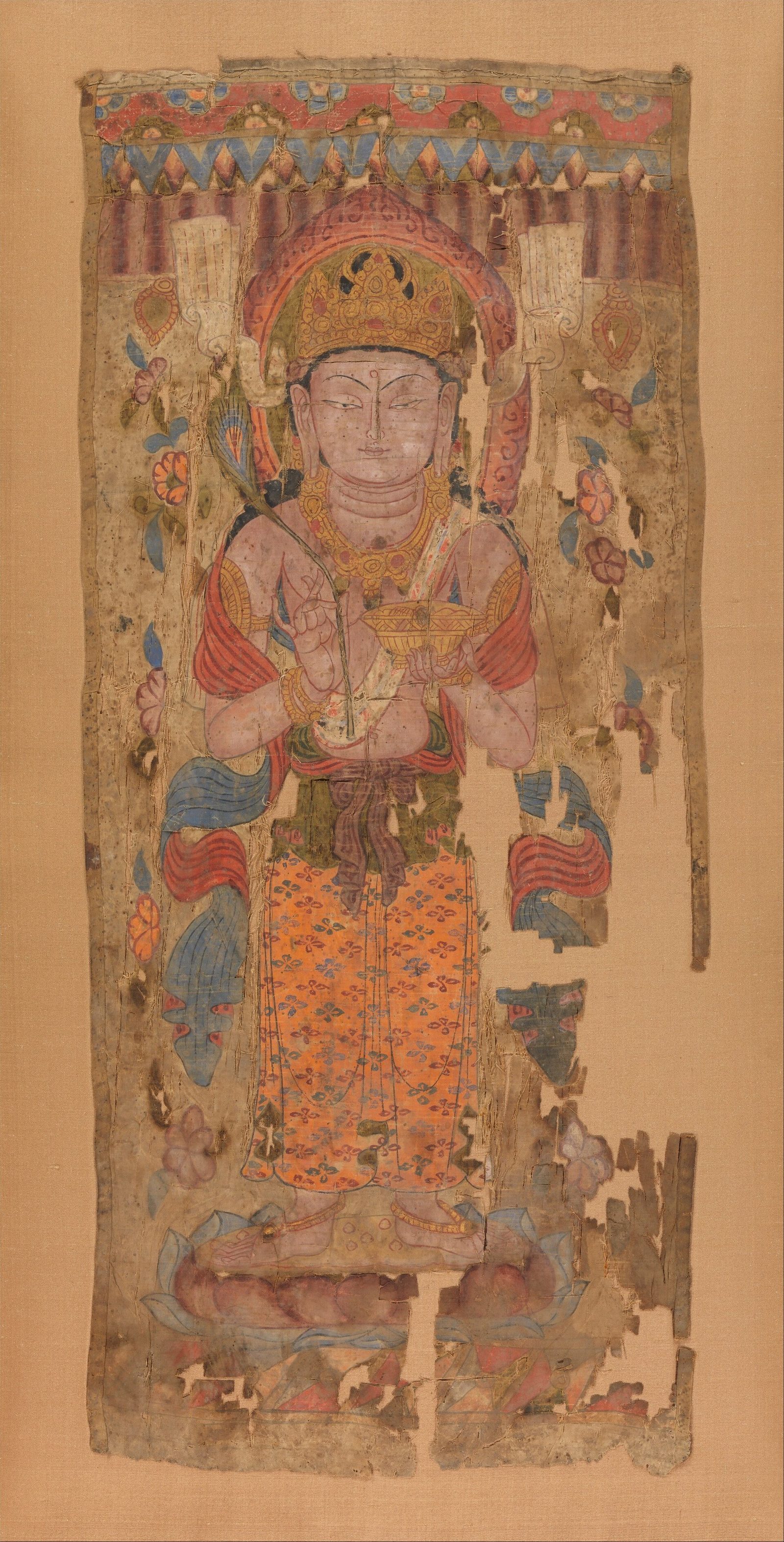 China (Dunhuang area, Gansu Province); Temple banner; Paintings