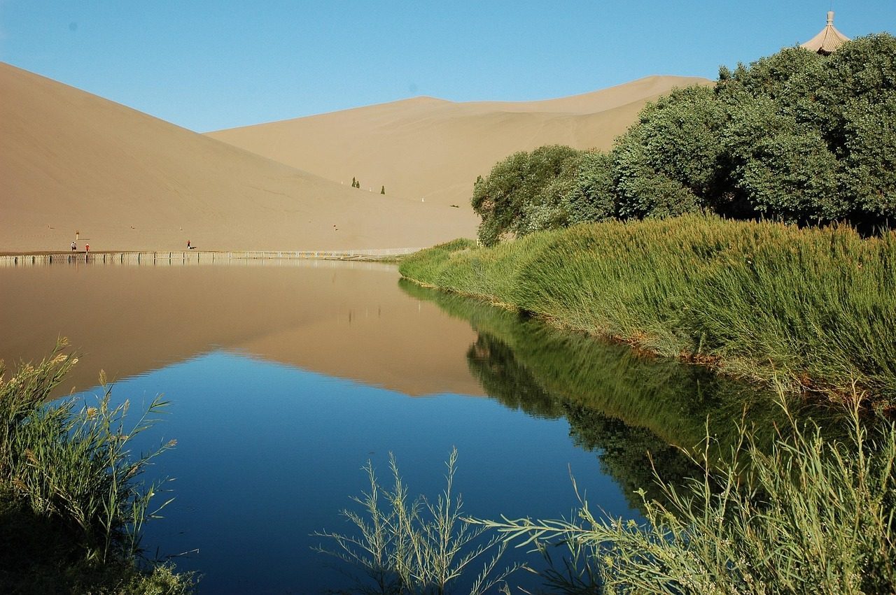 china  gansu  mingsha mountain