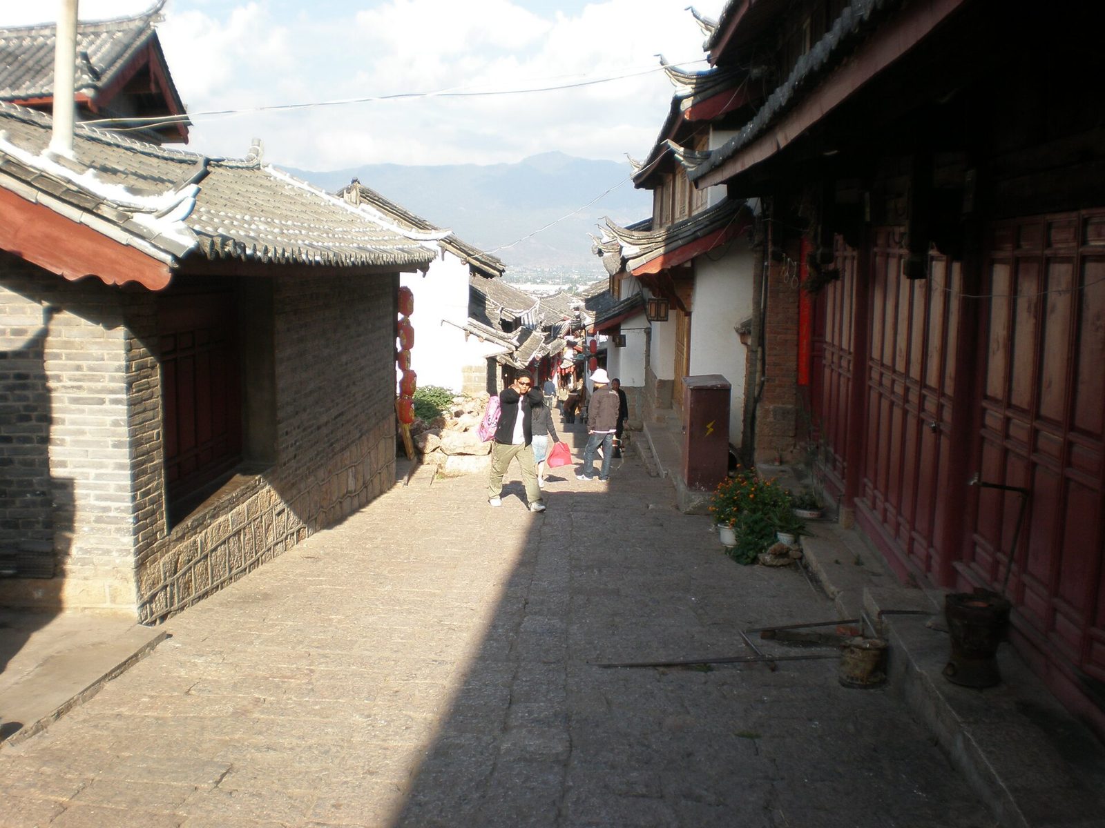 Xinhua Street Upper Huangshan in the Old Town of Lijiang, Yunnan.