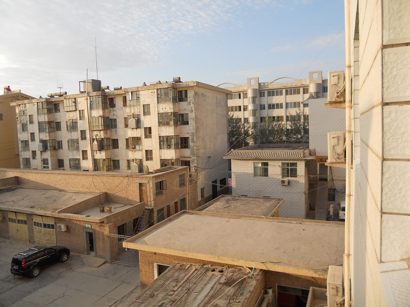 The view from my room at the Yang Guan Hotel, Dunhuang, Gansu, China, June 6, 2010