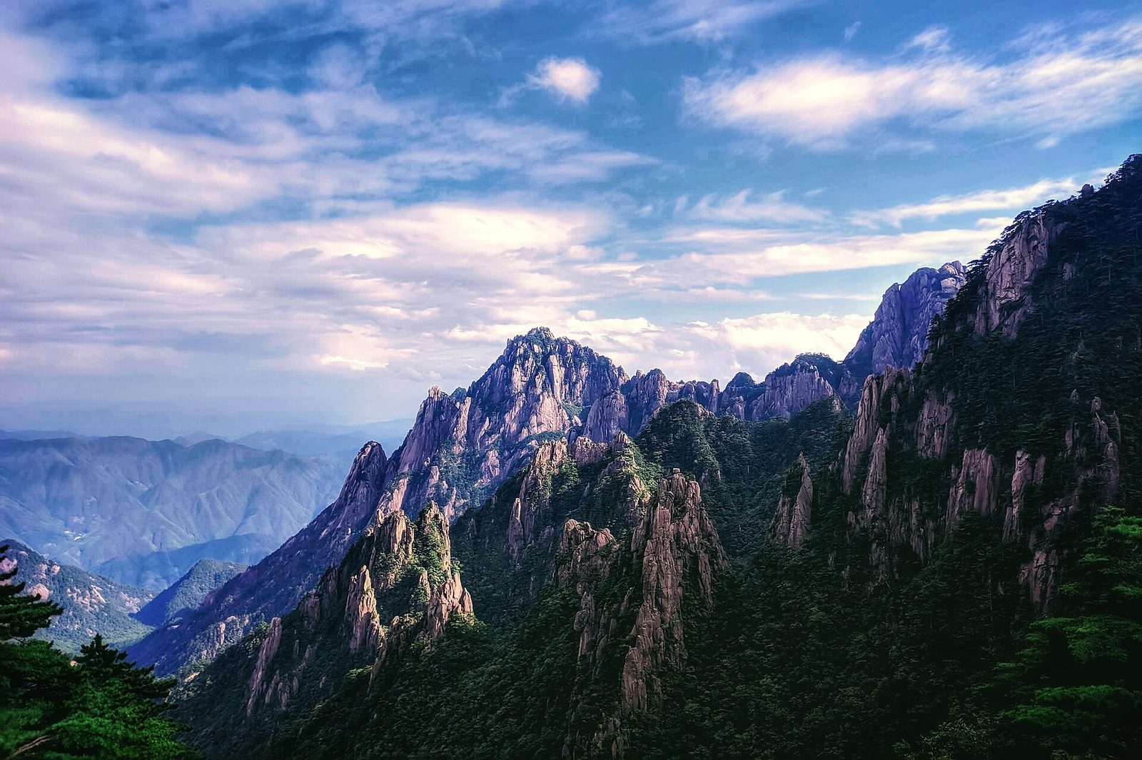 Views at Anhui Huangshan